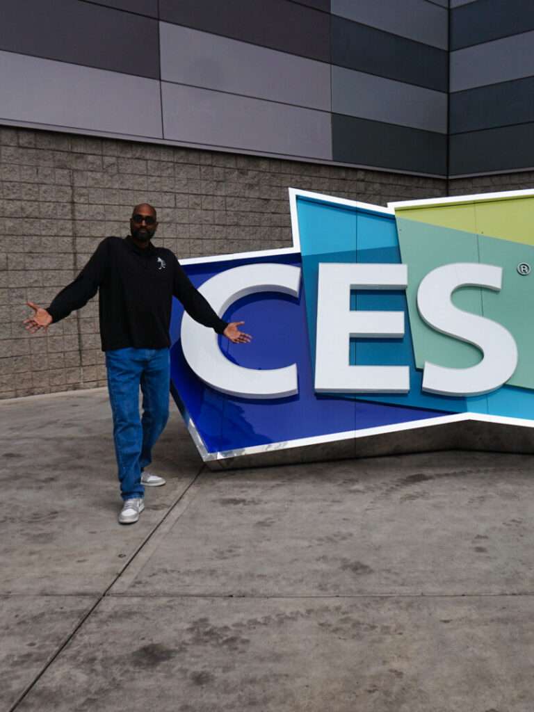corey with ces logo