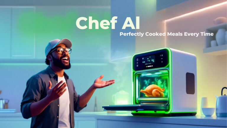 Chef AI, the smart cooking appliance that combines air frying and grilling with advanced thermal technology, making meal preparation easy and perfect every time. Ideal for families and busy individuals.hef AI, the smart cooking appliance that combines air frying and grilling with advanced thermal technology, making meal preparation easy and perfect every time. Ideal for families and busy individuals.